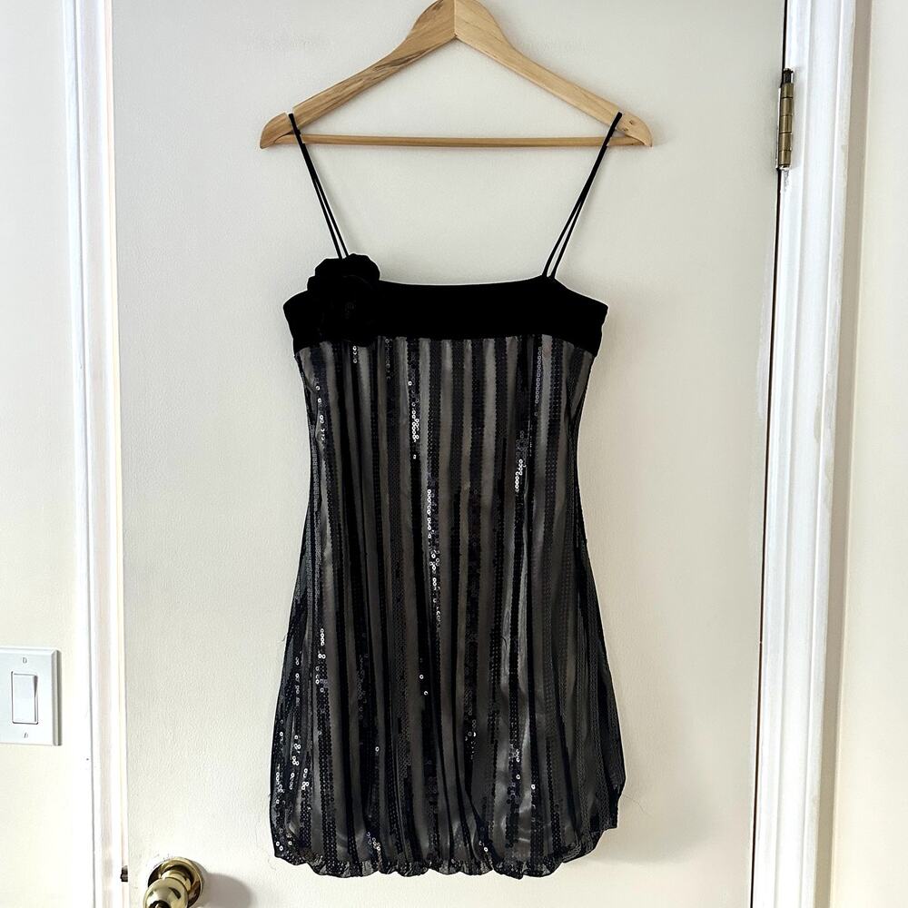 Jessica McClintock for Gunne Sax Sequin Mini Dress Sz S